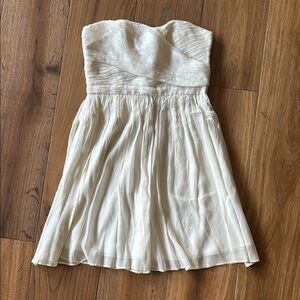 J. Crew Strapless Cream Dress